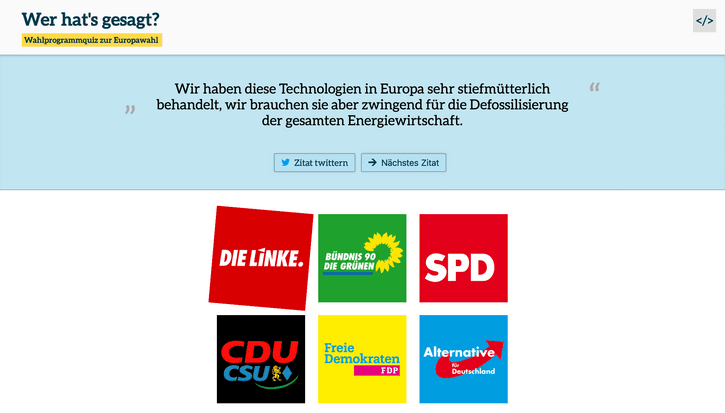 Wahlprogramm-Quiz